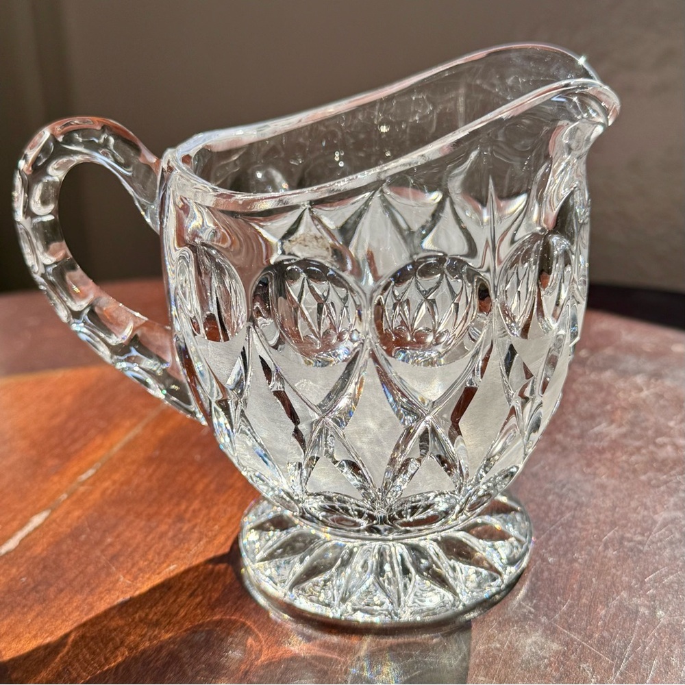 Vintage German NACHTMANN Anglia  Lead Crystal Creamer